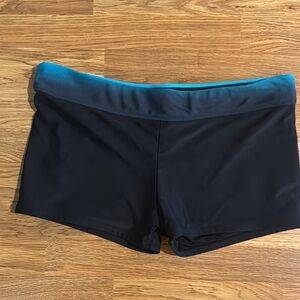 Black and Blue Swim Shorts